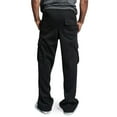 thumbnail image 3 of Suanret Men Straight Leg Jogger Heavy Weight Fleece Cargo Pocket Sweat Pants, 3 of 6