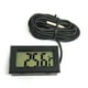 thumbnail image 5 of Matsuzay Termómetro digital con sonda temperatura humedad LCD impermeable 5V 12V bebé baño incubadora indicador para interior negro Type2 NO2, 5 of 5