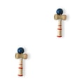 thumbnail image 2 of Tholdsy Juguete de bola Vintage de madera, juguetes de entrenamiento de coordinación mano-ojo, juego de mano de vacaciones, suministros Azul 2piezas, 2 of 6
