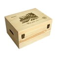 thumbnail image 2 of Caja de madera para botellas de transporte de cuerda Cajas de regalo para Caja de embalaje de madera Tapa con bisagras Gloria Caso, 2 of 9