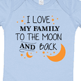thumbnail image 4 of Inktastic I Love My Family to the Moon and Back Boys or Girls Baby Bodysuit, 4 of 5