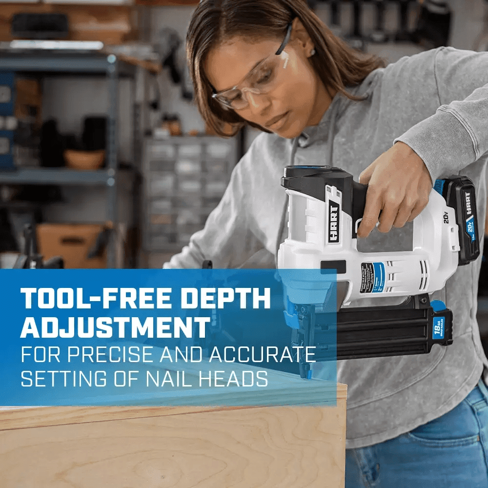 HART 20-Volt 2-inch 18-Gauge Battery-Powered Brad Nailer (Battery Not Included)