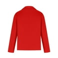 thumbnail image 5 of VERUGU Womens Coats Casual Blazer Jackets Long Sleeve Open Front Button Pockets Suit Red M, 5 of 6