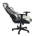 thumbnail image 3 of ViscoLogic Formula Height Adjustable Swivel Home Chair Computer Gaming Chair, Computer Chair (White & Grey), 3 of 3