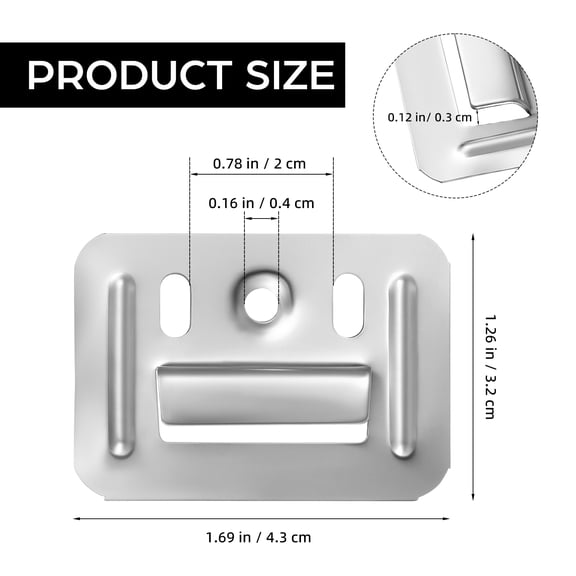Homoyoyo 100- Panel Fixing Clips with Integrated Design, Easy to Install for Home and Office Use