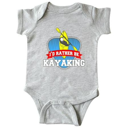 

Inktastic I d Rather Be Kayaking Gift Baby Boy or Baby Girl Bodysuit