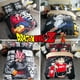 thumbnail image 2 of Juego de ropa de cama de Dragon Ball Goku, Sábana de Cuatro piezas, funda de almohada sólida, colcha de lino, tamaño Queen y King, accesorios de cama, 2 of 4