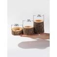 thumbnail image 6 of Candle Holder Wood Color Vintage Wooden Candle Stand Table Decoration Christmas Home Decor Wedding Home Decor Aesthetics Gift (3PCs-BS1180), 6 of 7