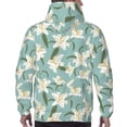 thumbnail image 7 of Salouo Lilies Flowers Pattern Men's Fall Hoodie Sweatshirt,Sport Hoodie with Pockets for Men Pullover Casual Hooded Sweatshirt-Large, 7 of 7