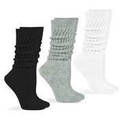 Jefferies Womens Socks, Slouch Cotton Knit Socks, 3 Pairs