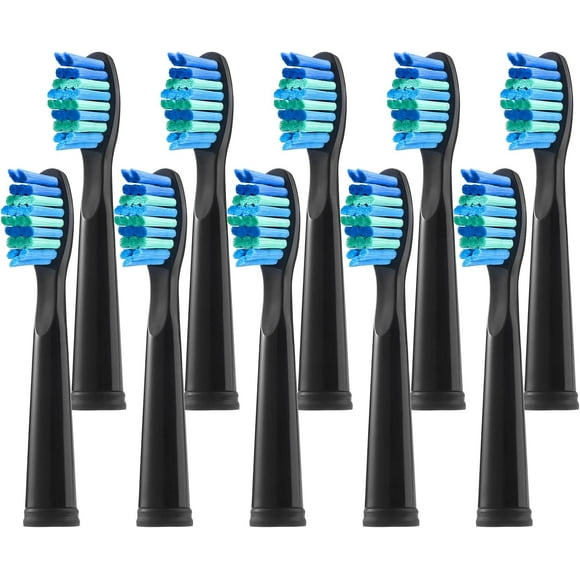 10 Têtes de Brosse à Dents Électriques de Rechange Compatibles avec Fairywill, Têtes de Brosse à Dents Compatibles avec FW-507/508/551/515/917/959/2011, FW-D1/D3/D7/D8