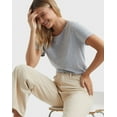 thumbnail image 5 of Hanes Perfect-T Women's Cotton Crewneck T-Shirt Light Steel L, 5 of 10