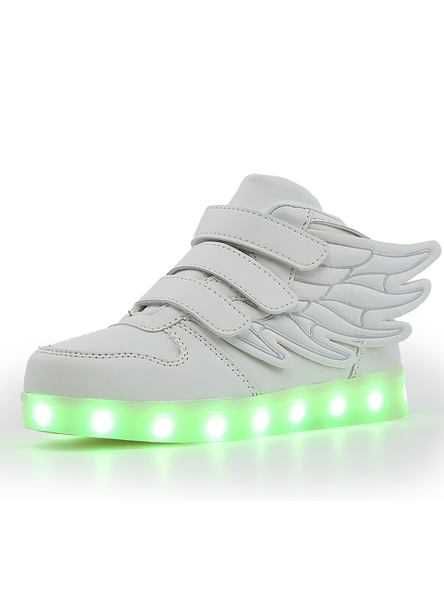 Gomelly Boys Girls LED Light Running Shoe Luminous Sneakers Flashing Skate Shoes Outdoor White 6.5 - Walmart.com