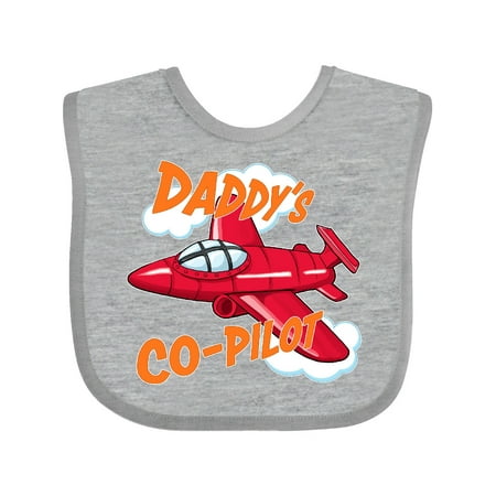 

Inktastic Daddys Co-Pilot for Fathers Day Gift Baby Boy or Baby Girl Bib