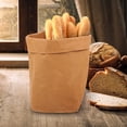 thumbnail image 4 of PENIKOKO Kraft Paper Bag Small Paper Bags 11.8X7.9X3.9In Washable Reusable Sundry Storage For Shop Use 1Set, 4 of 5
