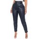 thumbnail image 1 of Pantalones de mujer Pantalones de cuero de imitación para mujer Pantalones pitillo delgados de cintura alta 1 1, 1 of 5