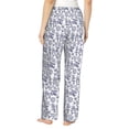 thumbnail image 3 of Naloa World Travel2 Print Women’s Ultra-Soft Comfy Pajama Lounge Pants with Pockets & Drawstring, 3 of 8