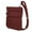 Wine, variant on Travelon Anti-Theft Classic Slim Double Zip Crossbody Nutmeg - 43116-761 ONE SIZE NUTMEG