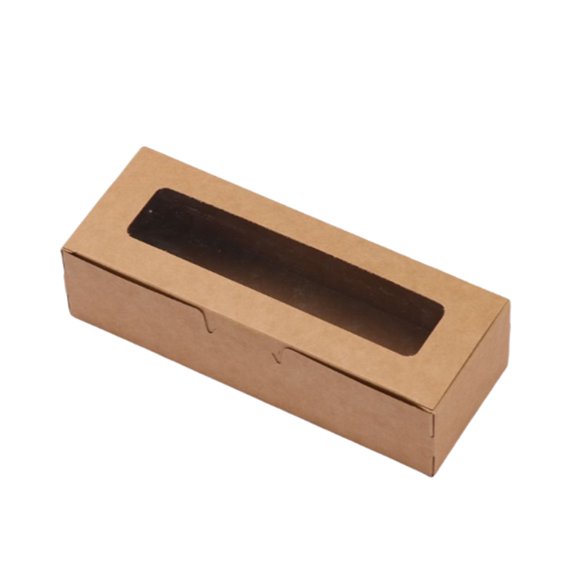 Yuarrent Caja de regalo rectangular para fiesta de boda, almacenamiento portátil, caja de embalaje para pasteles y magdalenas, organizador de Almacenamiento y organización del hogar Marrón