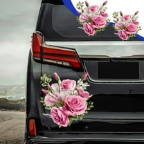 Up to 65% off! Car Decoration Stickers Car Decals Stickers For Outside Of Car Romantic Rose Wall Stickers Bathroom Tiles Waterproof Stickers