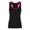 Black / Hot Pink, variant on Tri Dri Womens Panelled Fitness Tank Top