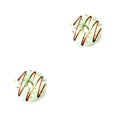 thumbnail image 2 of Bewildely Donuts artificiales modelo simulación PU postre pan pastelería accesorios de fotografía educación temprana rebote lento comida falsa fiesta Verde 2piezas Bewildely CBP587023, 2 of 5