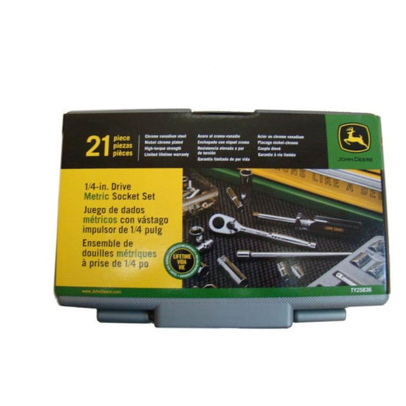 John Deere Metric 1/4" Drive Socket Set - TY25836