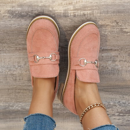 

Women‘s Low Heel With Chain Loafers Lightweight Comfortable Slip On Shoes Women‘s Footwear