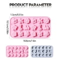 thumbnail image 3 of Flower Silicone Fondant Molds 18 Cavity Flower Cake Resin Mold Candy Chocolate Ice Cube Fondant Molds Kitchen Baking Tools for Sugarcraft Cake Decorating Dessert Making,Non-Stick Cake Pop Molds(Blue), 3 of 9