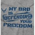 thumbnail image 2 of US Air Force My Bro Defending Freedom Unisex Plus Size Sweatshirt Brisco Brands 2X, 2 of 5