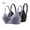 Grey, variant on Latrodar Wireless Bras for Women 2PCS Push up Bras No Underwire Anti-Sagging Ultra Light Bralettes with Extender Strap Solid Mesh Underwear for Ladies Dance