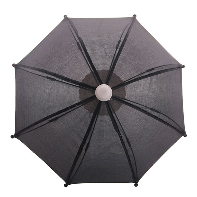 Flmtop Doll Umbrella Cute Decorative Solid Color Dollhouse Open Close Umbrella Decoration Daily Use