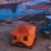 Gazelle T4 4-Person Pop Up Camping Tent with Removable Floor & Rain Fly, Orange