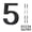 Black, variant on Adoorn 6 Inch, House Numbers, Weather-Resistant, Modern Address Numbers for House, Apartment, and Building, Aluminum, Number 2 - Black