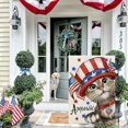 thumbnail image 4 of Winter Cat House Flag 28x40 Inch Double Sided for Outside Large Burlap Welcome Holiday Yard Decoration, 4 of 10