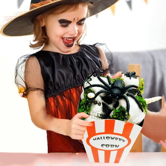 XGFHYJEH Halloween Decorations Indoor, Halloween Decoration Ornament, Halloween Decor Simulation Popcorn Venue Layout Props Trick Foam Popcorn