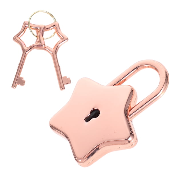 IDEANATEGRATE Metálico Rosa Dorado En Forma De Para Diario Cuaderno Y Seguro
