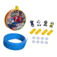 thumbnail image 4 of Xuanheng Flexible 4m Racetrack Ramp with Suction Cup Mount, Multifunctional with 4 Mini Car Models, DIY Fun, Roll-up Racetrack, Children's Toy Blue, 4 of 8