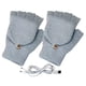 thumbnail image 3 of Guantes USB USB CALDIVADO CONTADO MITTRES DE MITTRES PARA HOMBRES MUJERES Mujeres gris claro gris claro, 3 of 9