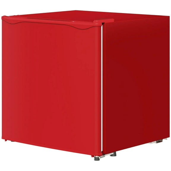 Resenkos 1.1 Cu.Ft Countertop Mini Freezer, Compact Upright Freezer with Removable Shelves, Red