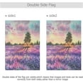 thumbnail image 2 of Spring Summer Garden Flag 12x18 Double Sided Watercolor Lavender Field House Yard Flags Welcome Spring Rustic Farmhouse Outdoor Banner Party Home Decor, 2 of 5