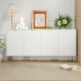 thumbnail image 2 of Clihome Buffet Cabinet with Storage, Modern Sideboard Cabinet with 4 Doors, White, 2 of 7