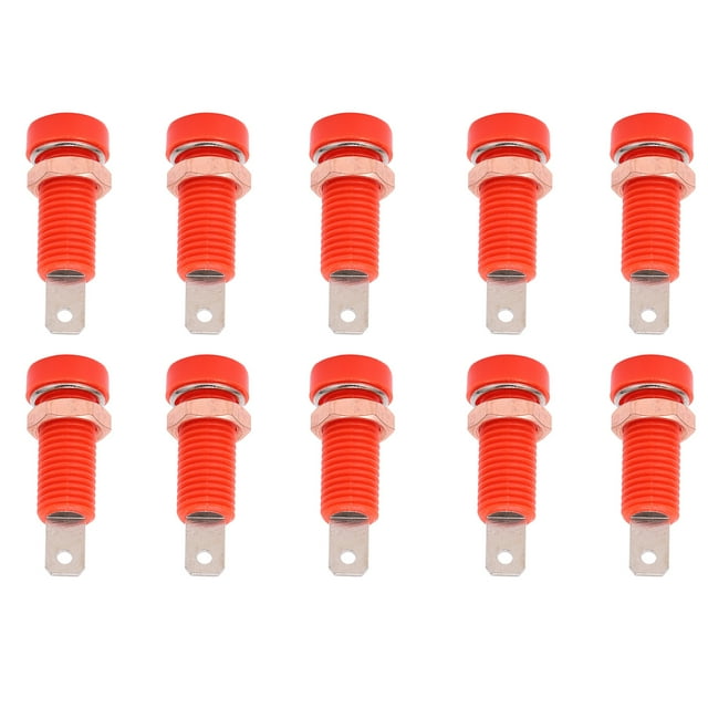 Banana Jack Socket Binding Post Banana Adapter Panel Mount Binding Post Banana Socket 10pcs 4mm Banana Jack Socket Mount Binding Post Connector Adapter Panel For Electronic