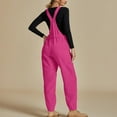 thumbnail image 5 of Wancir Women Long Casual Loose Bib Pants Overalls Baggy Rompers Jumpsuits with Pockets, 5 of 9
