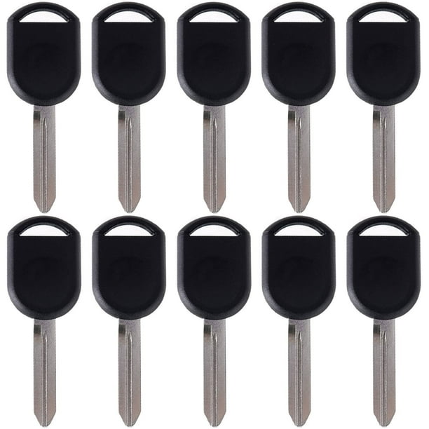 ECCPP 10X New Blank Replacement Uncut Ignition Chipped Key Transponder