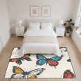 thumbnail image 7 of CURLYOOT Colorful Butterflies Area Rugs 5'x7' Washable Rug Large Living Room Rug Non Slip Indoor Floor Carpet for Dining Room Bedroom Home, 7 of 7