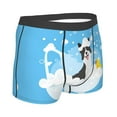 thumbnail image 4 of Uemuo Collie in Bathtub Pattern Men's Boxer Briefs,Trunk Anti-Chafing,Comfortable, Durable, and Stylish Underwear-Medium, 4 of 9