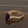 thumbnail image 2 of 2.06 Ctw Forme Octogone Améthyste 925 Argent Sterling Solitaire Bague Femmes Bijoux, 2 of 4