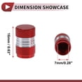 thumbnail image 4 of 4 Pcs Leakproof Tire Valve Stem Caps 16mm Tyre Valve Dust Covers for Most Cars Truck Red Aluminum Alloy, 4 of 7