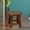Coffee, variant on Solid Wood Stool - Small Square Stool for Home, Waterproof Wooden Stool for Kitchen, Entryway & Laundry, Extra Seating, Shoe Changing Stool, Durable & Stable, 4 Color Options